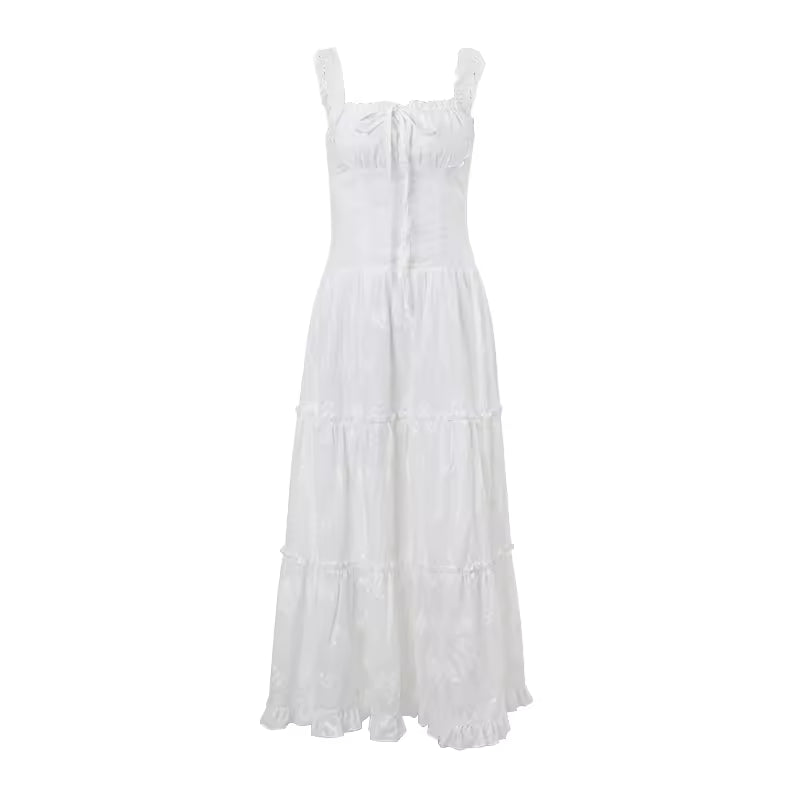 Sexy Backless Maxi Dress Hollow Out Mesh Ruched Halter Long Dresses Elegant Women Autumn For 2024 Vestidos